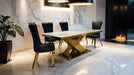 Basilicata Gold Chair (2/CTN) White, Gray, & Black - Olympia Furniture (Saint George, Utah)