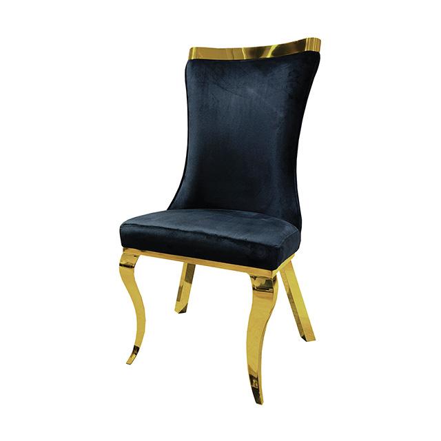 Basilicata Gold Chair (2/CTN) White, Gray, & Black - Olympia Furniture (Saint George, Utah)