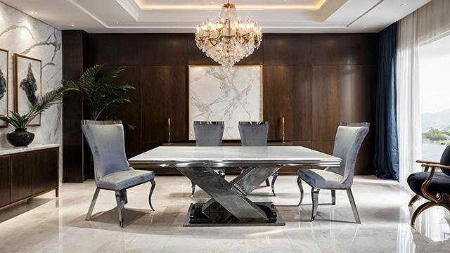 Basilicata Gold Chair (2/CTN) White, Gray, & Black - Olympia Furniture (Saint George, Utah)