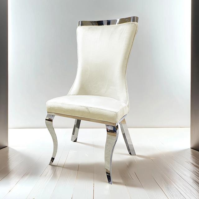 Basilicata Gold Chair (2/CTN) White, Gray, & Black - Olympia Furniture (Saint George, Utah)