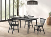 Beale Dining Table Walnut & Black - Olympia Furniture (Saint George, Utah)