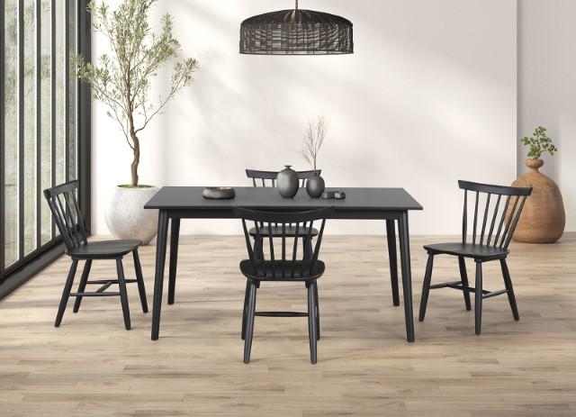 Beale Dining Table Walnut & Black - Olympia Furniture (Saint George, Utah)