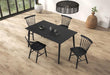 Beale Dining Table Walnut & Black - Olympia Furniture (Saint George, Utah)