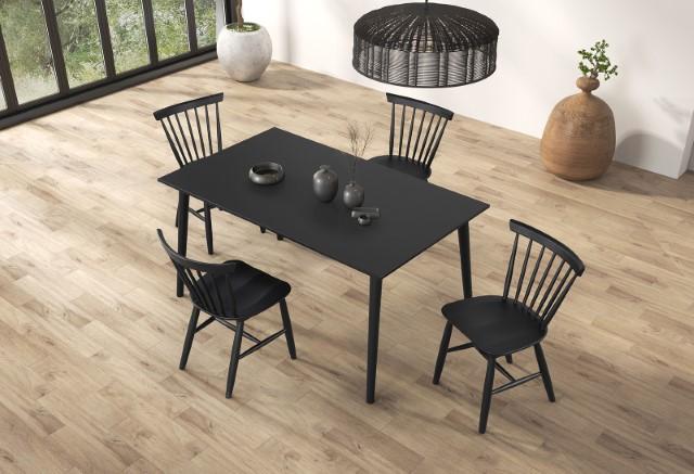 Beale Dining Table Walnut & Black - Olympia Furniture (Saint George, Utah)