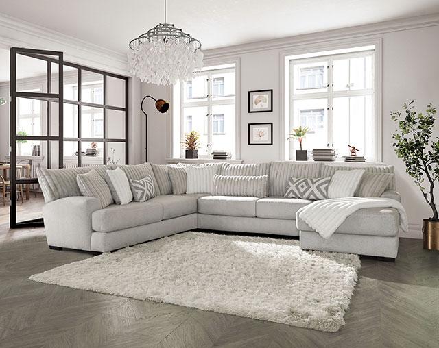 HERMISTON Sectional, Gray - Olympia Furniture (Saint George, Utah)