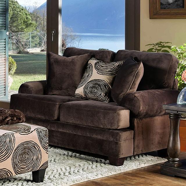 Bonaventura Brown Love Seat - Olympia Furniture (Saint George, Utah)