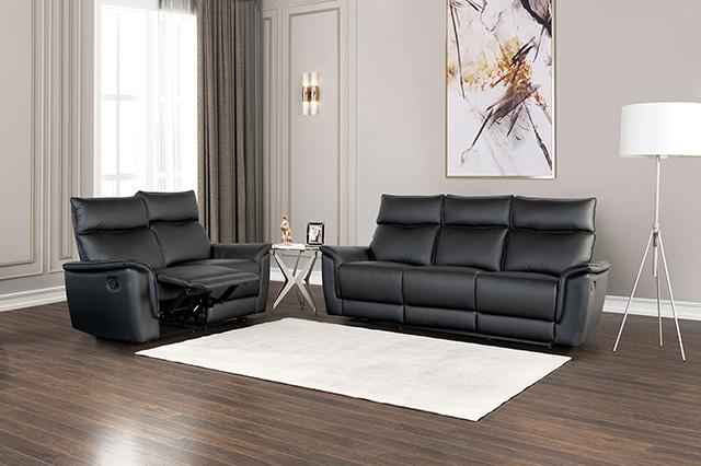 Bienne Recliner Chair White & Black - Olympia Furniture (Saint George, Utah)