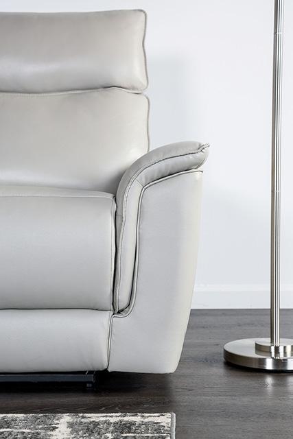 Bienne Recliner Chair White & Black - Olympia Furniture (Saint George, Utah)