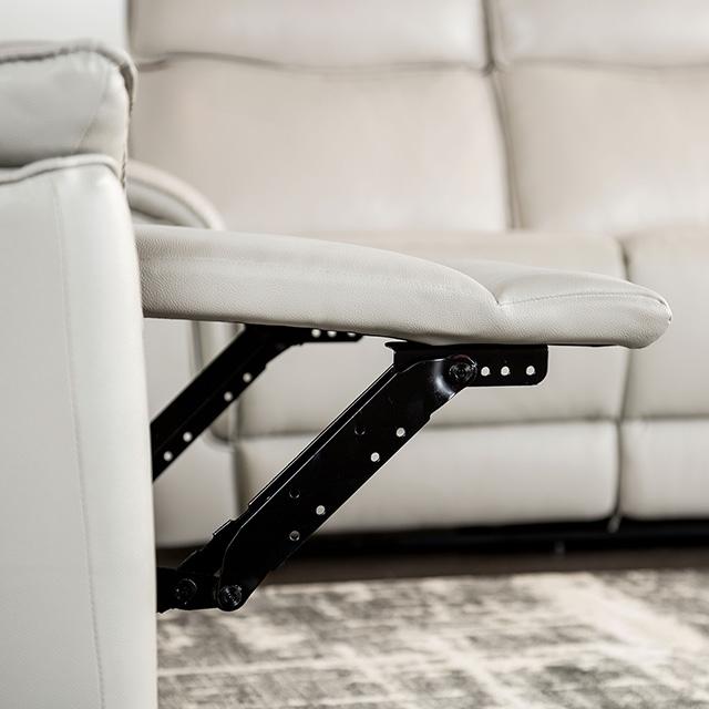 Bienne Recliner Chair White & Black - Olympia Furniture (Saint George, Utah)