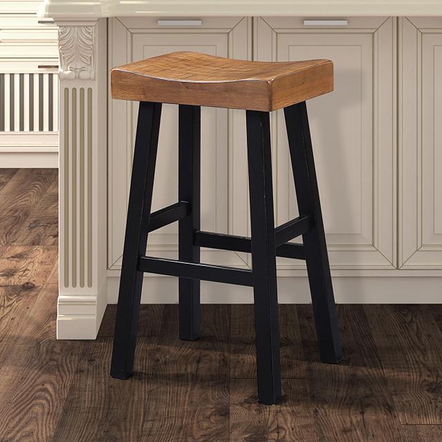 Biasca 29" Stool (2/CTN) White, Brown, & Black - Olympia Furniture (Saint George, Utah)