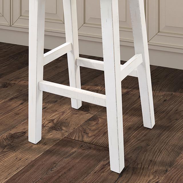 Biasca 24" Stool (2/CTN) White, Brown, & Black - Olympia Furniture (Saint George, Utah)