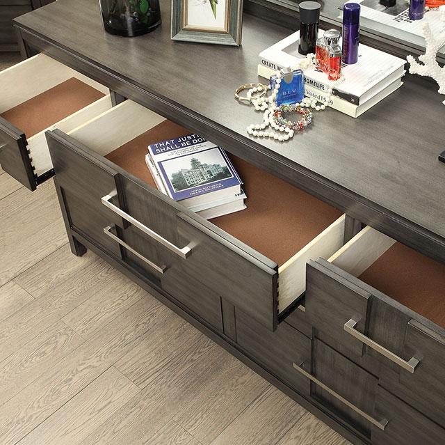 Berenice Dresser White, Gray, & Espresso - Olympia Furniture (Saint George, Utah)