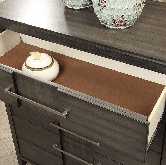 Berenice Dresser White, Gray, & Espresso - Olympia Furniture (Saint George, Utah)