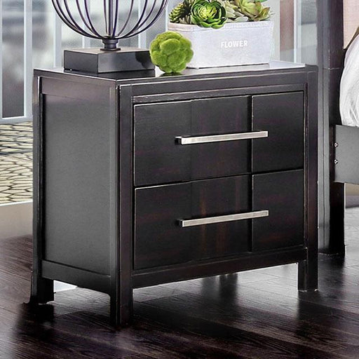 Berenice Espresso Night Stand White, Gray, & Espresso - Olympia Furniture (Saint George, Utah)