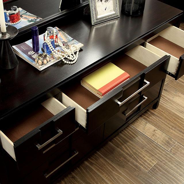 Berenice Dresser White, Gray, & Espresso - Olympia Furniture (Saint George, Utah)