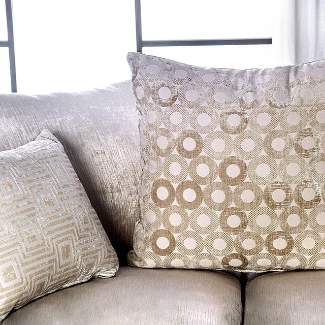 Benigno Love Seat Silver & Gray - Olympia Furniture (Saint George, Utah)