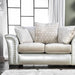 Benigno Love Seat Silver & Gray - Olympia Furniture (Saint George, Utah)