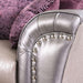 Benigno Love Seat Silver & Gray - Olympia Furniture (Saint George, Utah)