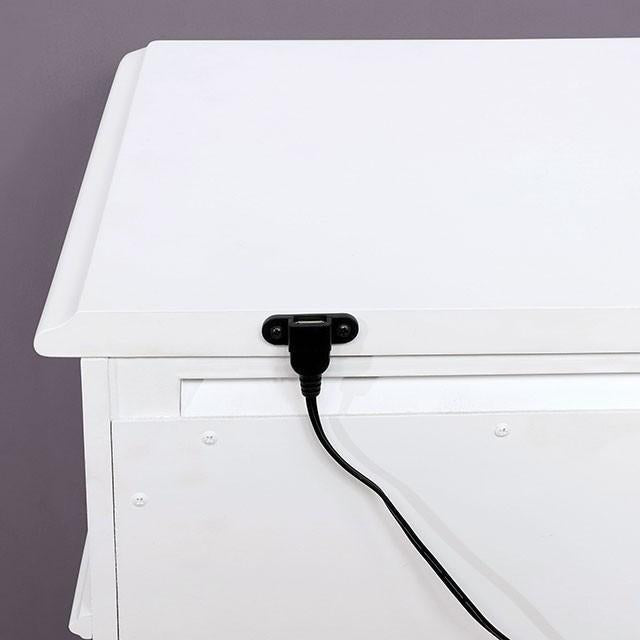 BELVA Night Stand w/ USB Outlet - Olympia Furniture (Saint George, Utah)
