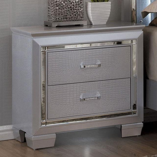 BELLANOVA Silver Night Stand - Olympia Furniture (Saint George, Utah)