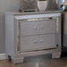 BELLANOVA Silver Night Stand - Olympia Furniture (Saint George, Utah)