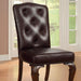 Bellagio Brown Cherry/Pattern Leatherette Side Chair (2/CTN) - Olympia Furniture (Saint George, Utah)