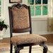 BELLAGIO Brown Cherry/Pattern Fabric Side Chair (2/CTN) - Olympia Furniture (Saint George, Utah)