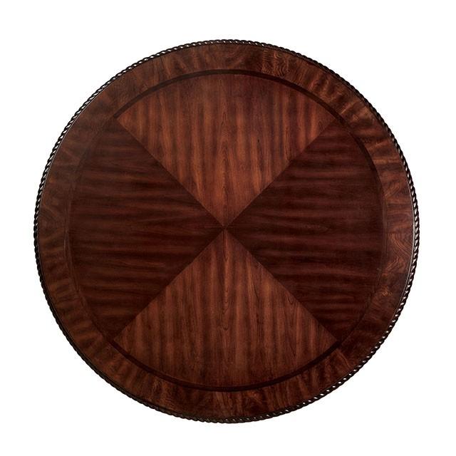 Bellagio Brown Cherry Round Dining Table - Olympia Furniture (Saint George, Utah)