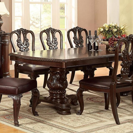 Bellagio Brown Cherry Dining Table w/ 2 Leaves - Olympia Furniture (Saint George, Utah)