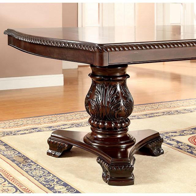 Bellagio Brown Cherry Dining Table w/ 2 Leaves - Olympia Furniture (Saint George, Utah)