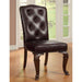 Bellagio Brown Cherry/Pattern Leatherette Side Chair (2/CTN) - Olympia Furniture (Saint George, Utah)