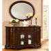 Bellagio Brown Cherry Round Dining Table - Olympia Furniture (Saint George, Utah)