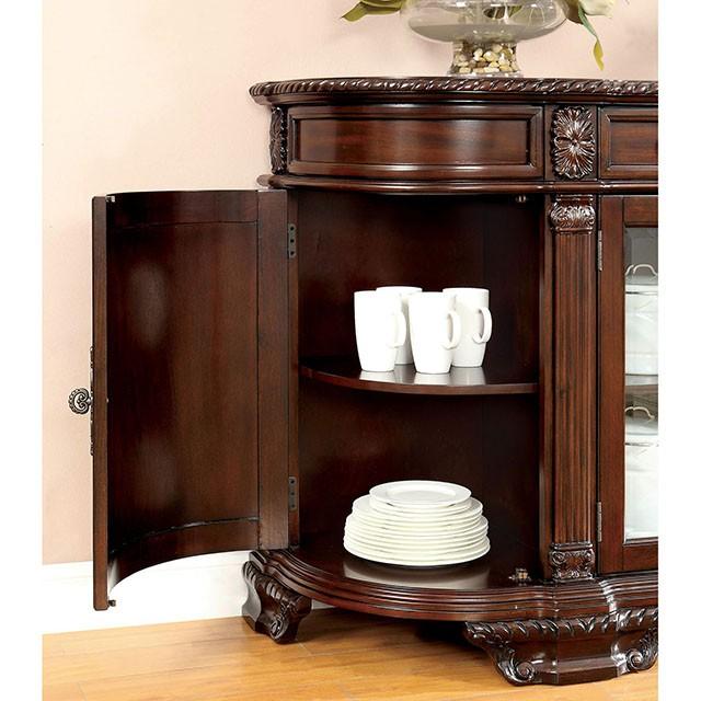 Bellagio Brown Cherry Round Dining Table - Olympia Furniture (Saint George, Utah)
