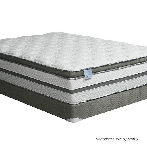 SIDDALEE White/Gray 16" Euro Pillow Top Mattress, Queen - Olympia Furniture (Saint George, Utah)