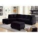 LOMMA Black Ottoman - Olympia Furniture (Saint George, Utah)