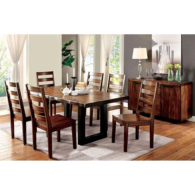 MADDISON Tobacco Oak/Black Bench - Olympia Furniture (Saint George, Utah)