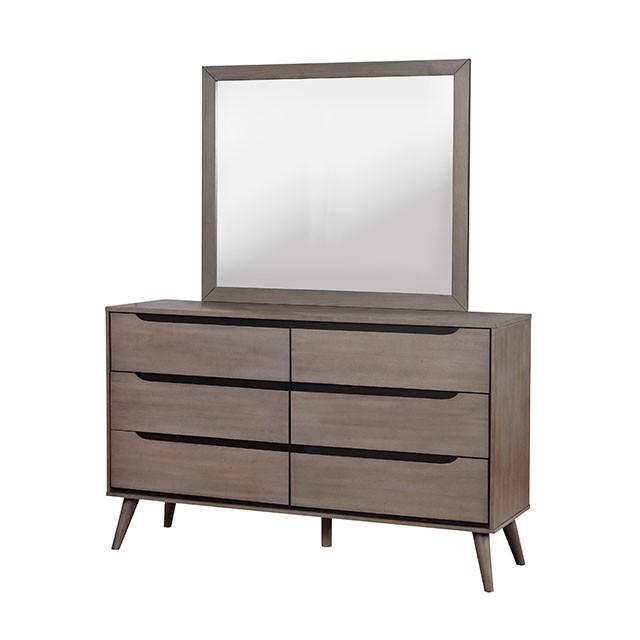 Lennart Gray Rectangular Mirror - Olympia Furniture (Saint George, Utah)