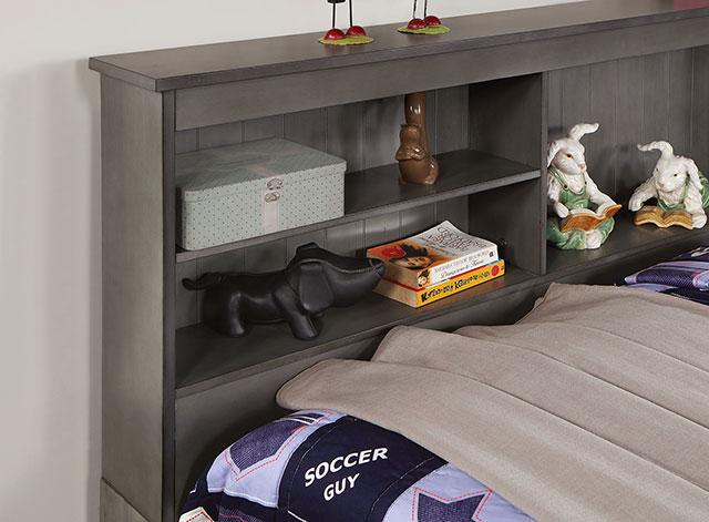 TIBALT Full DayBed w/ Trundle, Dark Gray - Olympia Furniture (Saint George, Utah)