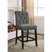 Izzy Gray/Antique Black Counter Ht. Chair, Gray (2/CTN) - Olympia Furniture (Saint George, Utah)