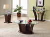 MANHATTAN IV Brown Cherry Coffee Table, Brown Cherry - Olympia Furniture (Saint George, Utah)