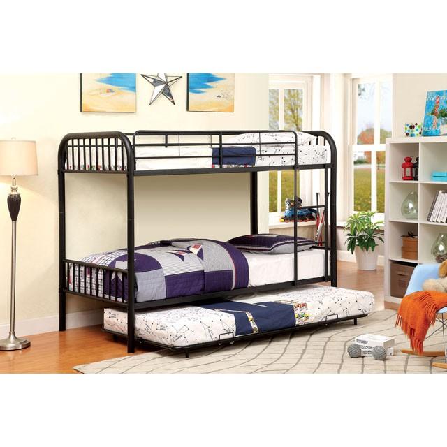 RAINBOW Black Metal Twin/Twin Bunk Bed - Olympia Furniture (Saint George, Utah)