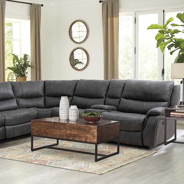 JEROMINUS Sectional, Dark Gray - Olympia Furniture (Saint George, Utah)