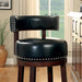 SHIRLEY Dark Oak/Black 24" Bar Stool - Olympia Furniture (Saint George, Utah)