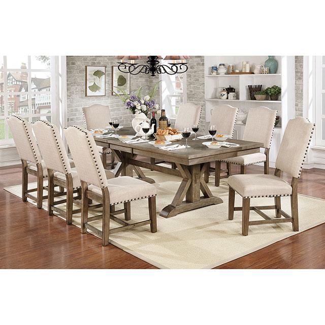 Julia Light Oak/Ivory Side Chair (2/CTN) - Olympia Furniture (Saint George, Utah)
