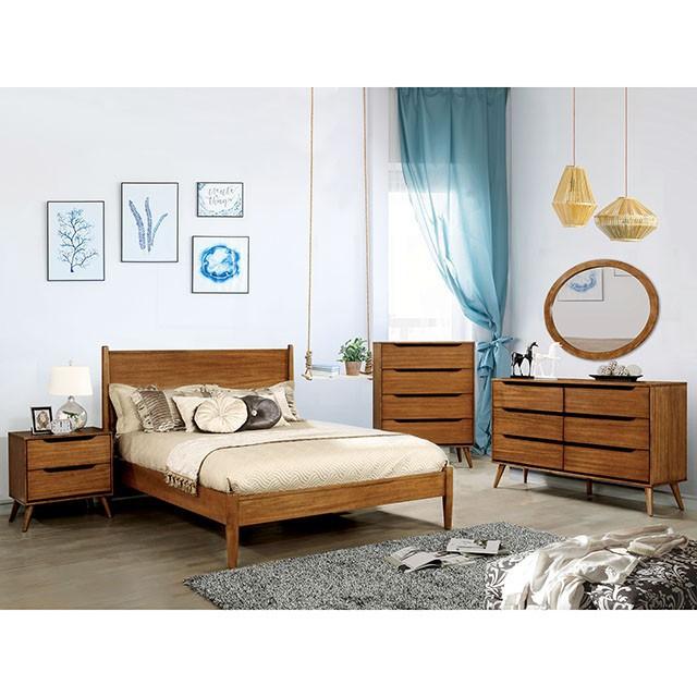 LENNART I Gray & Oak Full Twin Bed - Olympia Furniture (Saint George, Utah)