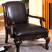 Sheffield Antique Dark Cherry Accent Chair - Olympia Furniture (Saint George, Utah)