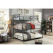 Olga III Sand Black Twin/Full/Queen Bunk Bed - Olympia Furniture (Saint George, Utah)