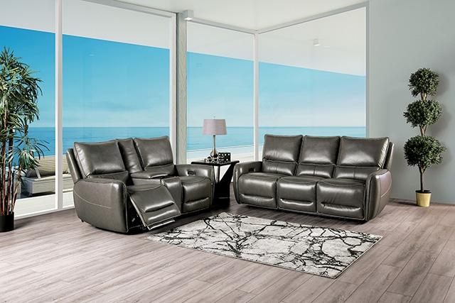 PHINEAS Power Recliner, Gray - Olympia Furniture (Saint George, Utah)