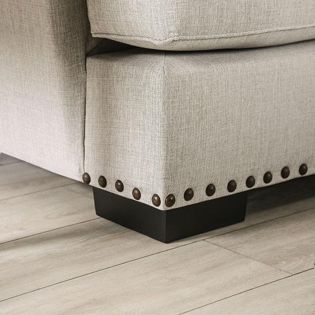PICOTEE Sofa, Light Gray/Black - Olympia Furniture (Saint George, Utah)