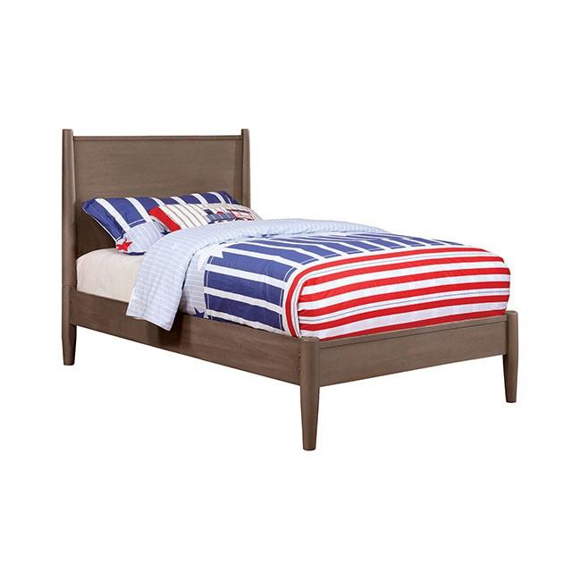 LENNART I Gray & Oak Full Twin Bed - Olympia Furniture (Saint George, Utah)